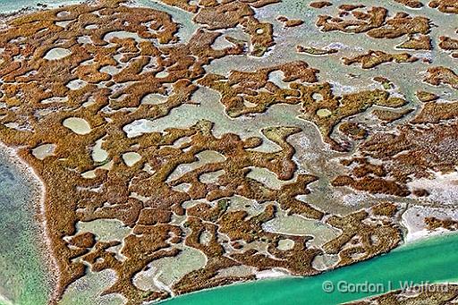 Wetlands_29775.jpg - Aerial photographed along the Gulf coast near Port Lavaca, Texas, USA.